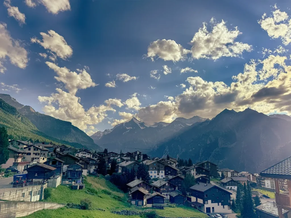 aussicht dorf graechen